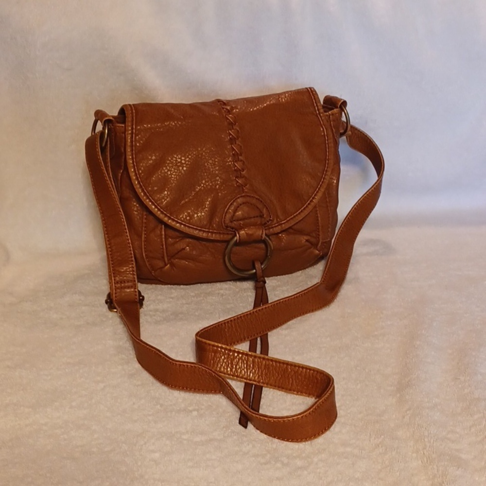Arizona Jean Co purse crossbody handbag brown